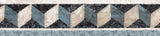 Geometric Cube Frieze – Frise Cubes 112A