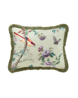 CUSHION "CANTON" 70B Green with Trimming - ON DISCOUNT - Only 2 in stock