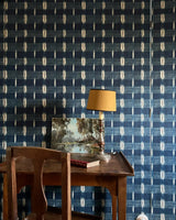 Wallpaper Indigo Flame – Papier Peint Flammé Indigo – 83A
