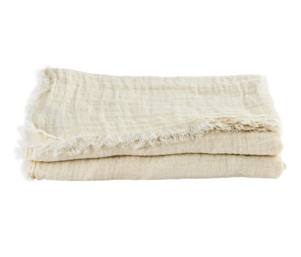 Throw - Gauze in Fior di Latte - French inc