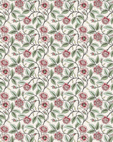 Wallpaper Rose Bush – Papier Peint Buisson de Roses – 58A