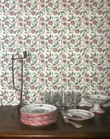 Wallpaper Rose Bush – Papier Peint Buisson de Roses – 58A