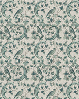 Linen Fabric - Oiseaux & Feuillages 24A - French inc
