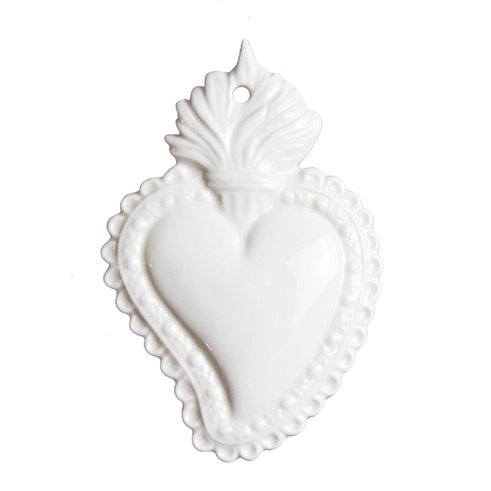 Cuore ex voto in metallo - Color oro antico e strass - 2 Misure - Dream on  Wedding