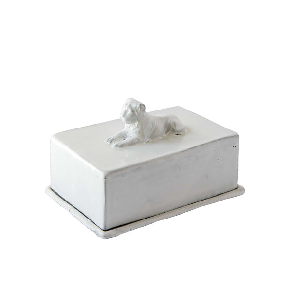 Lion butter dish - French inc