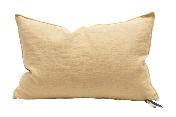 Cushion - Crumpled Linen in Paille/Givré