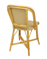 Woven Rattan Fouquet Bistro Chair Satin Tan - French inc
