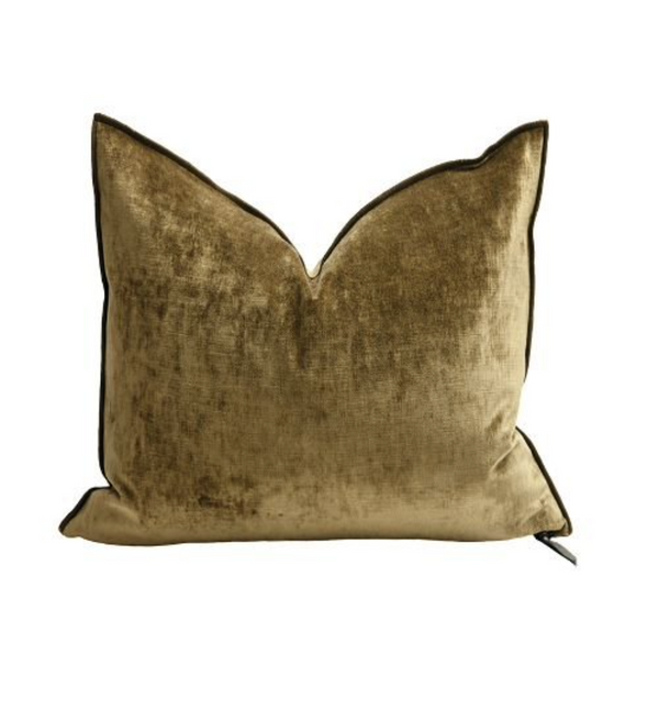 Cushion - Royal Velvet in Bronze 20”x20” - French inc