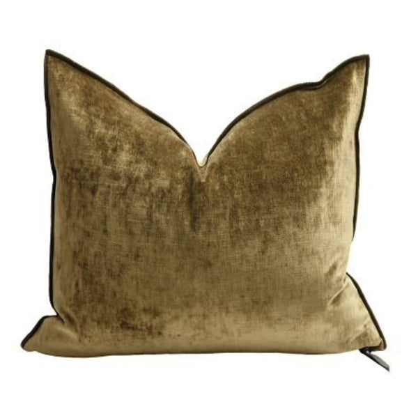 Cushion - Royal Velvet in Bronze 20”x20” - French inc