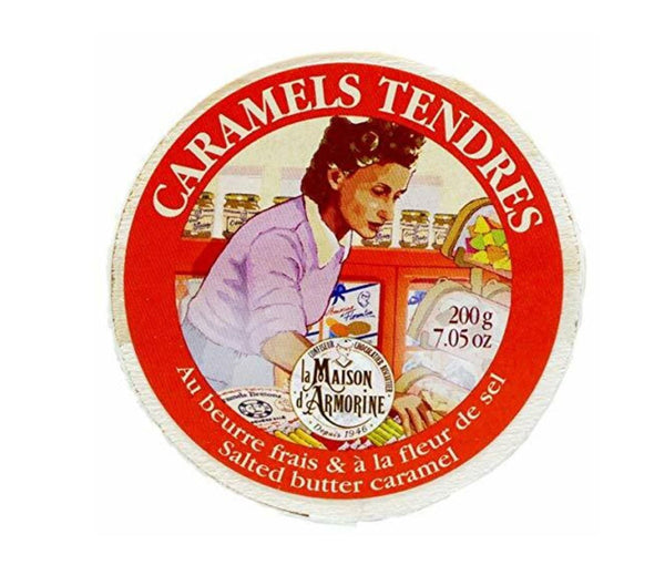 Salted Butter Caramels Round Box 6.35oz - French inc