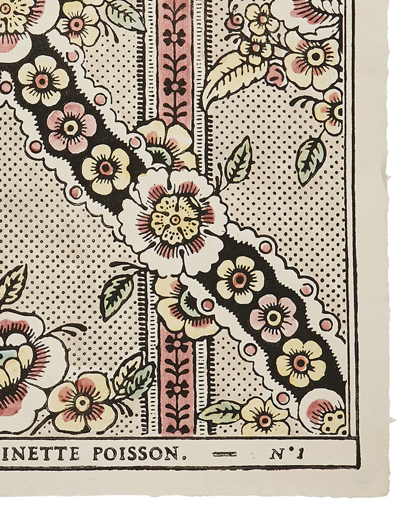 Domino Paper - Guirlandes de Fleurs 1B