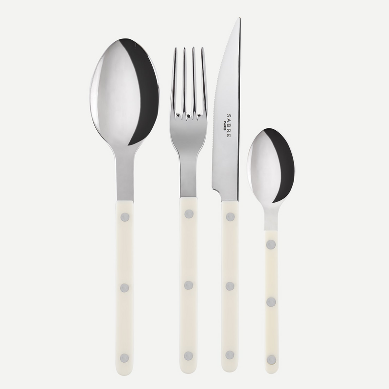 Bistrot Solid, Ivory 24 pieces cutlery set