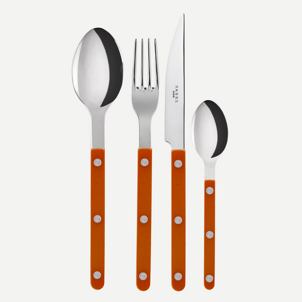 Bistrot Solid, Orange 24 pieces cutlery set