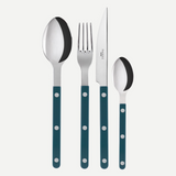 Bistrot Solid, Aquamarine 24 pieces cutlery set