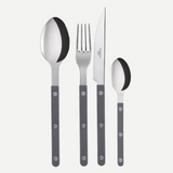 Bistrot Solid, Dark grey 24 pieces cutlery set