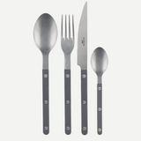 Bistrot Vintage Solid, Dark grey 24 pieces cutlery set