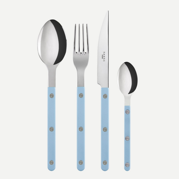 Bistrot Uni Mat, Pastel blue 24 pieces cutlery set