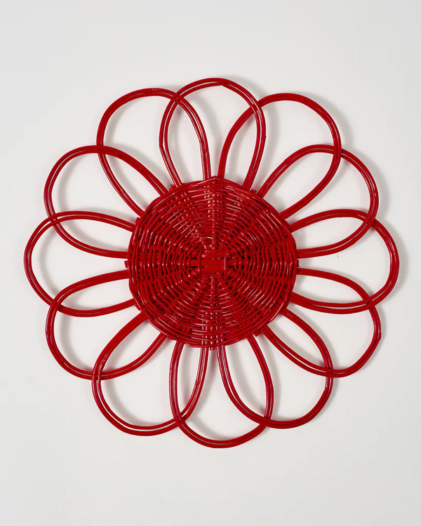 Red Wicker Placemat
