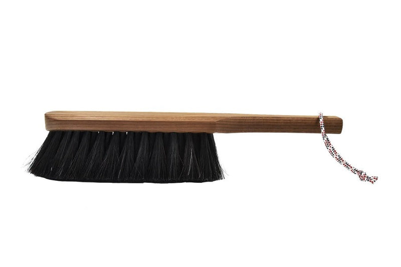 Heritage Ash Wood Outdoor Hand Brush with Black Fibers - French inc