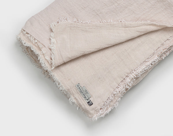 新品MAISON DE VACANES Linen Stole  ピンク Bois de Rose Maison de Vacances linen plaid 140x250cm – Rue Vintage 74