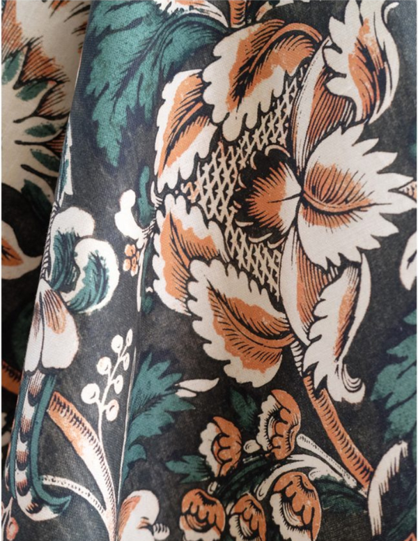 Linen Fabric - Grands Pavots 59A - French inc