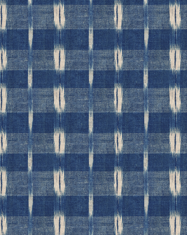 Wallpaper Sample Flammé Indigo 83A