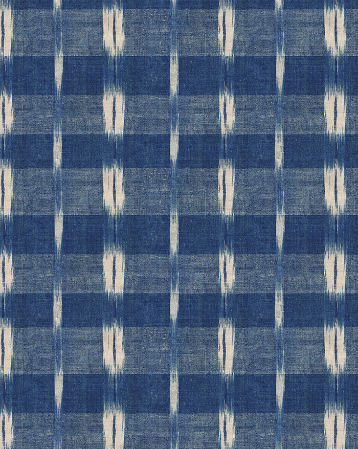 Wallpaper Sample Flammé Indigo 83A