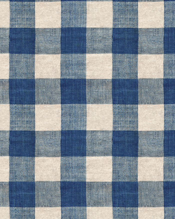 Wallpaper Panel - Carreaux Indigo 84A