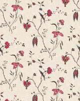 Coromandel 85A – French Chinoiserie Scenic Cotton-Linen Fabric