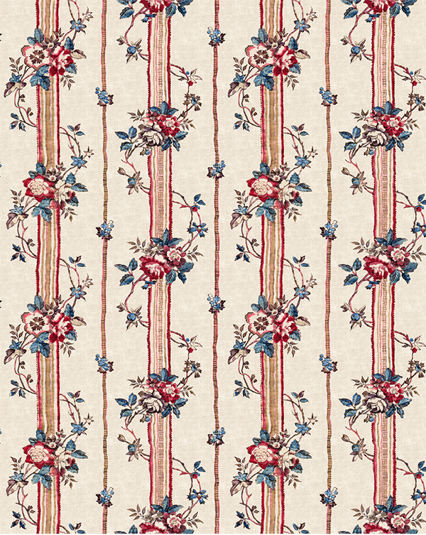Wallpaper Sample  "Rayures provençales"