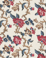 Madame 95A – French Rococo Floral Cotton Fabric