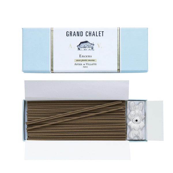 Grand Chalet Incense With Flower Incense Holder - french.us