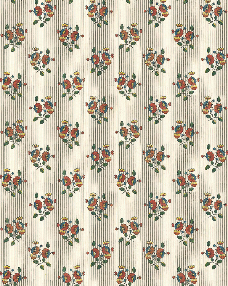 Wallpaper - Boutonnière Multicolor 74A