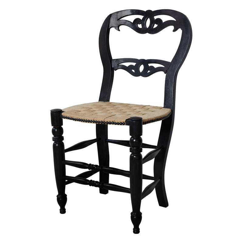 Arlette Chair, Black Waxed Finish