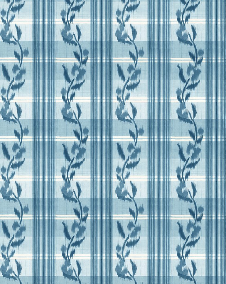 Wallpaper Sample - 76B Canut Blue