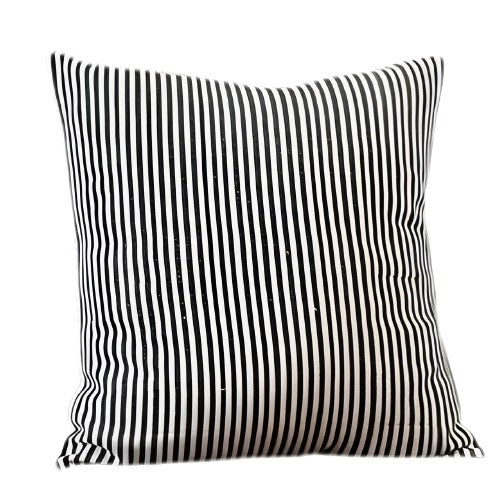 Cushion Cover B&W Stripe - French inc