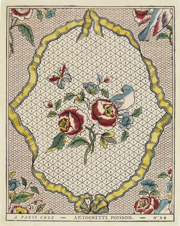Domino Paper - Rubans and Oiseaux 54A - French inc