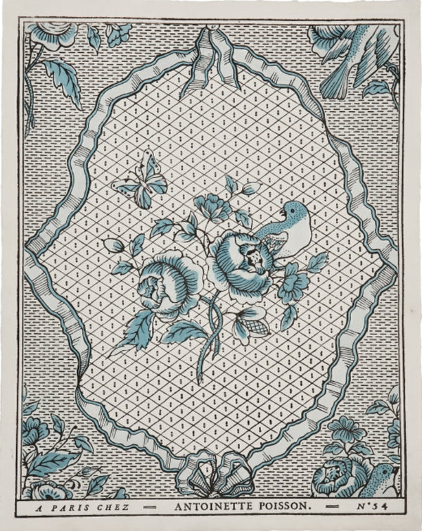 Domino Paper - Rubans and Oiseaux 54B - French inc