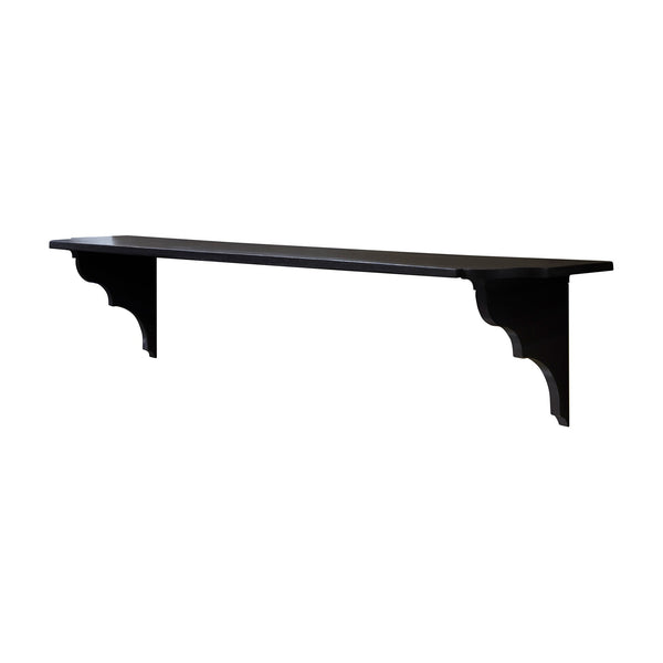 Arlette 4 Shelf, Black Waxed Finish