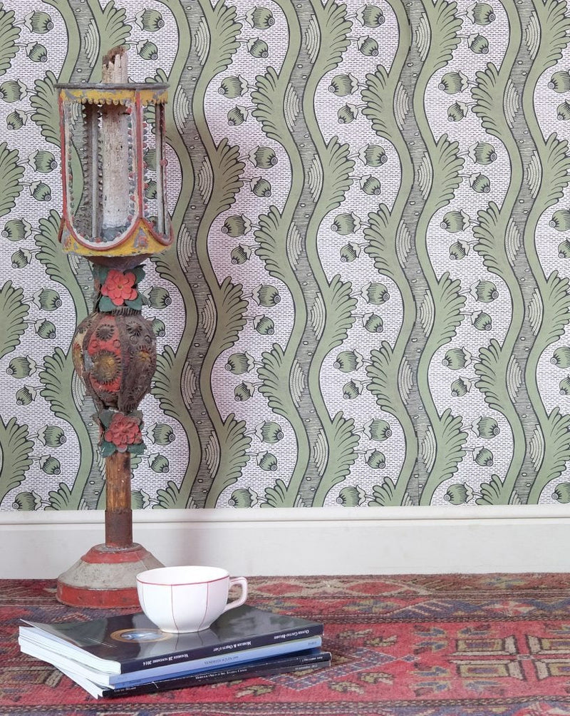 Wallpaper - 2 C Grenades Green Sample - french.us 3