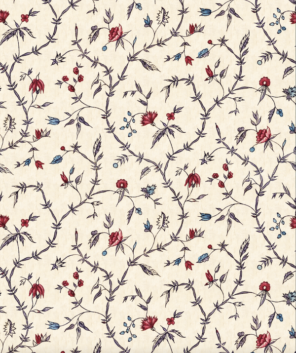 Linen Fabric- Jardin d’œillets 87