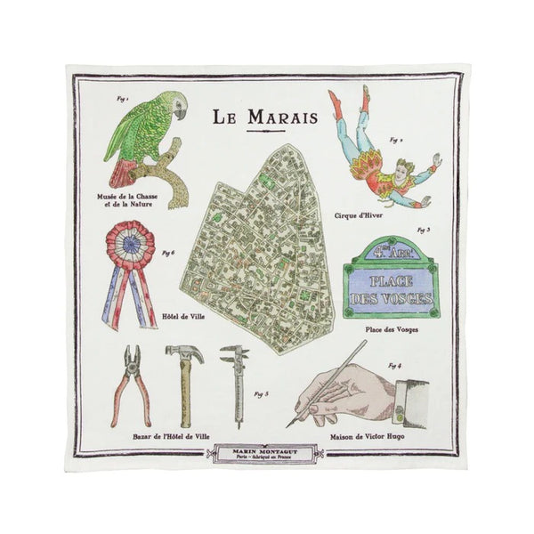 Hand Towel 15x15 in - LE MARAIS - french.us