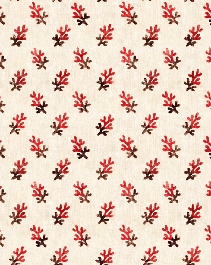 Linen Fabric - Corail 90A