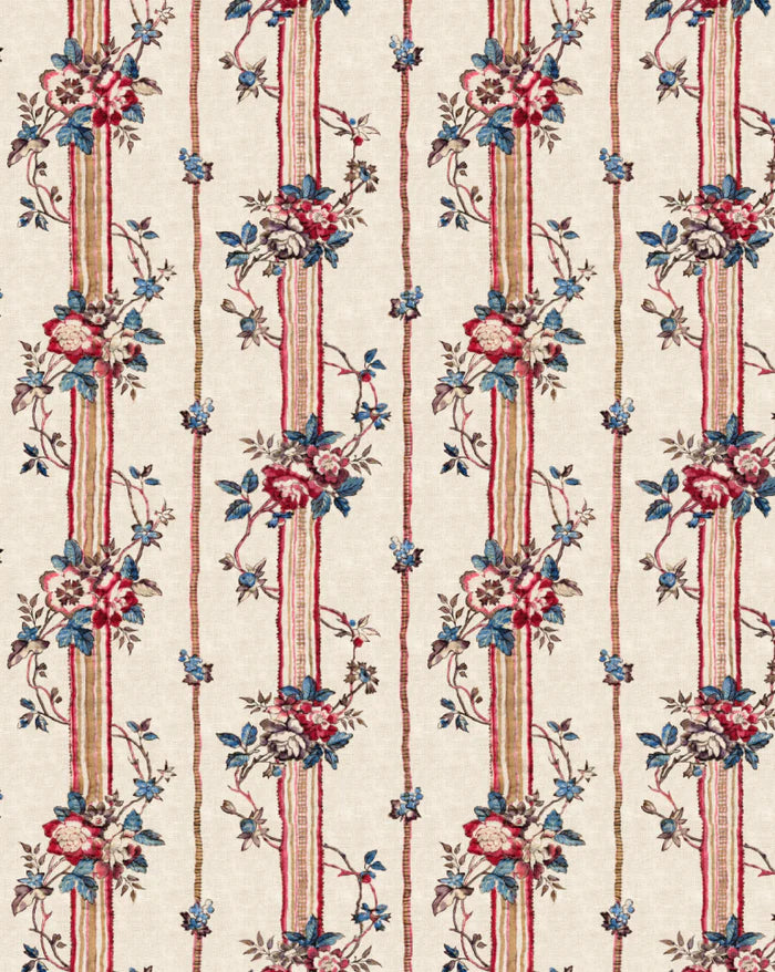 Linen Fabric - Rayures provençales 88A