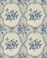 Rubans & Oiseaux Wallpaper – French Ribbon & Bird Design