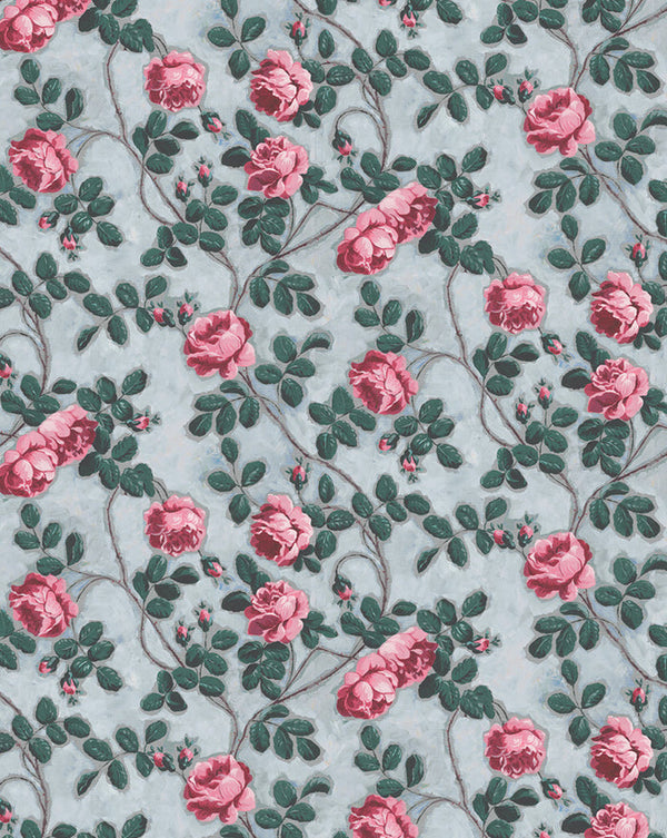 Wallpaper Sample Roses Pompadour 75B