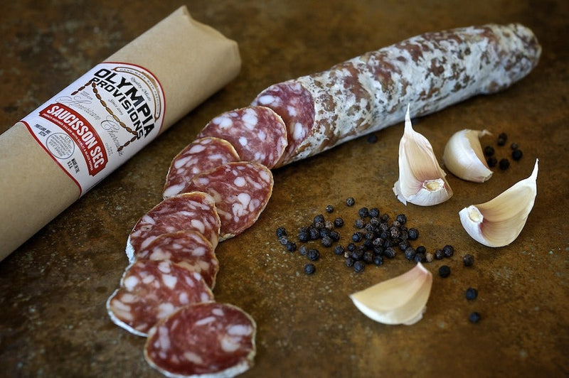 Saucisson Sec Olympia Provisions Salami Garlic and Black Pepper - french.us 2