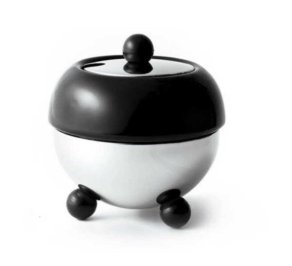 Sugar Bowl Art Deco Black