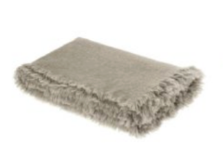 Fringed Throw - Washed Virgin Wool