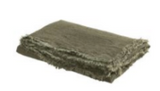 Fringed Throw - Washed Linen Crepon